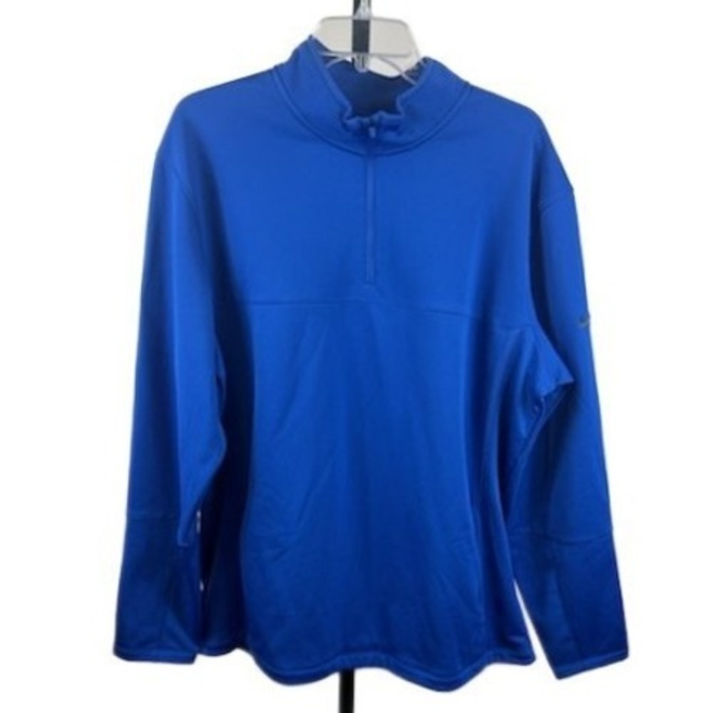 New Nike Golf Men's Size XL Blue Therma-Fit 1/4 Zip Pullover Sweatshirt Top